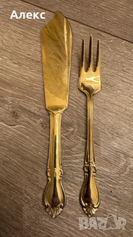 Шведски винтидж прибори за торта, 1980г