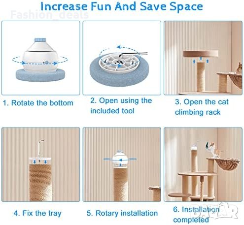 Нова 3 в 1 Интерактивна играчка за котки Електронна с перо игра домашен любимец, снимка 3 - За котки - 42108145