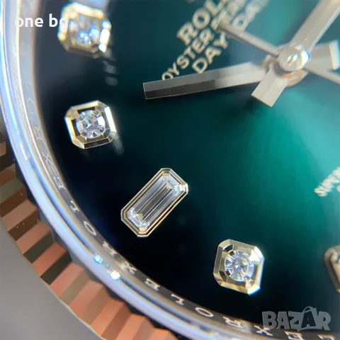 Rolex Day Date President Gold Green , снимка 7 - Луксозни - 50261048