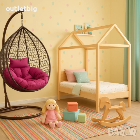 Градинска висяща люлка тип гнездо,яйце–Промоция!