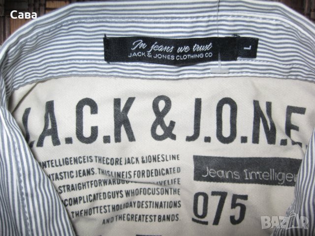 Риза JACK&JONES  мъжка,М-Л, снимка 1 - Ризи - 42294521