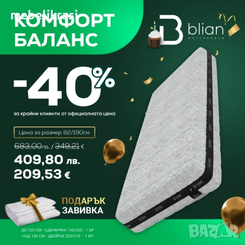 Двулицев матрак Фрозон, снимка 6 - Матраци - 46051859
