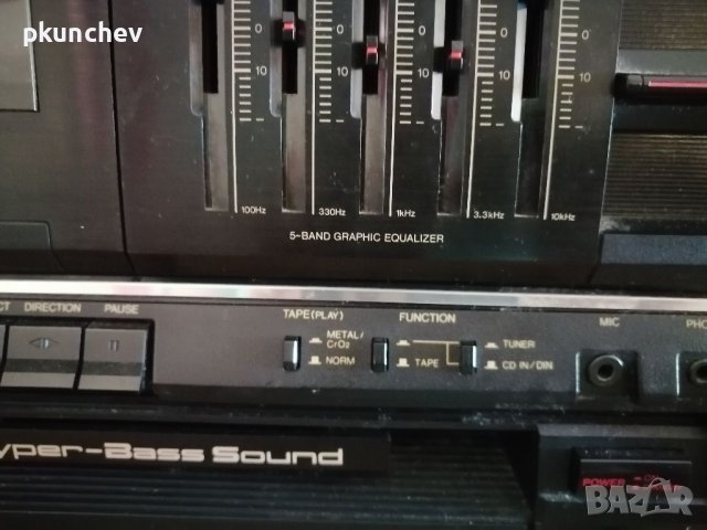Радиокасетофон Jvc Pc-V55 Boombox AM/FM Hyper Bass, снимка 6 - Радиокасетофони, транзистори - 41786529