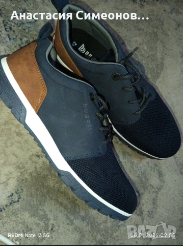 Оригинални Мъжки ежедневни обувки Bugatti 42 номер, снимка 2 - Маратонки - 53120212