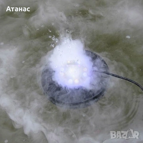 Генератор за мъгла с LED осветление 24W за инкубатори и терариуми, снимка 3 - За птици - 53412784