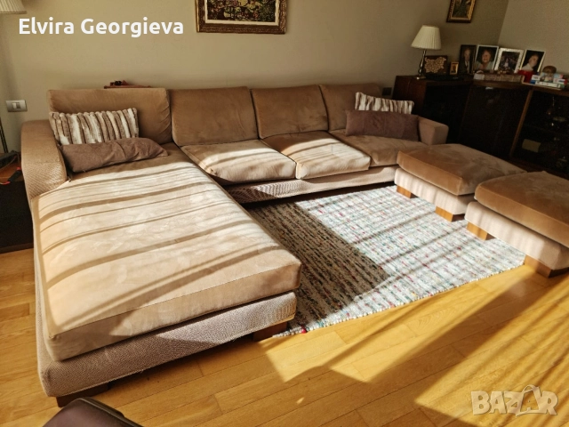 Диван с две лежанки, снимка 2 - Дивани и мека мебел - 52674990