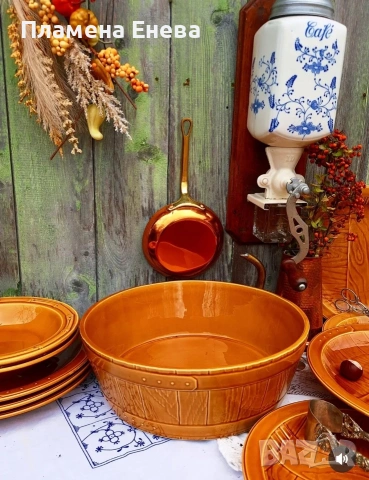 Керамичен комплект Gien France , снимка 10 - Сервизи - 53092492