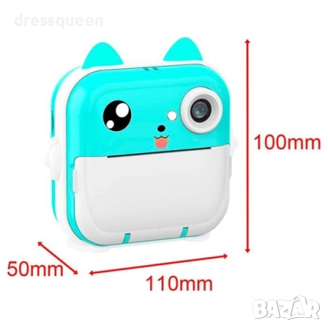 4694 Детски фотоапарат с термопринтер и вградени игри, снимка 3 - Други - 53747012