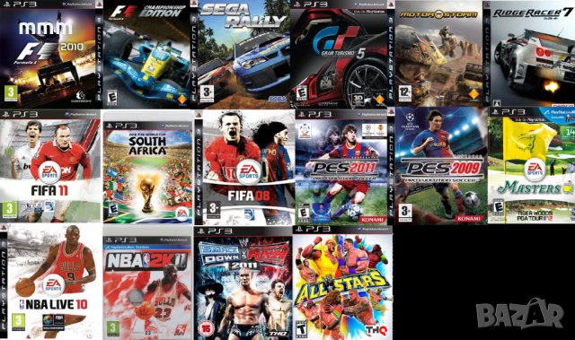  Много игри за Плейстейшън 3, PS3, PlayStation 3 / WWE, FIFA, PES, NBA, F1