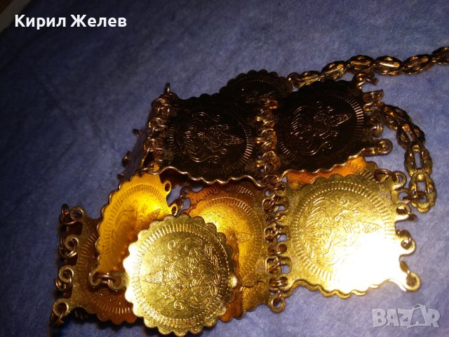 БУДИСТКА ТИБЕТСКА РЯДКА КОЛЕКЦИОНЕРСКА ПОЗЛАТЕНА ТРАДИЦИОННА ОГЪРЛИЦА от БЛАГОРОДНА СТОМАНА 8392, снимка 7 - Антикварни и старинни предмети - 40392449