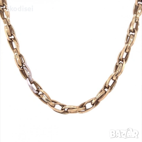 Златен синджир 13,22гр. 50см. 14кр. проба:585 модел:18409-1, снимка 2 - Колиета, медальони, синджири - 53116600