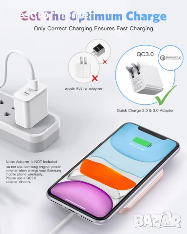 Безжично зарядно устройство, снимка 7 - Друга електроника - 51106359