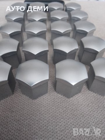 Качествени светло сив мат 19 ММ отвор капачки за болт на джанта на автомобил кола джип камион, снимка 3 - Аксесоари и консумативи - 40438348