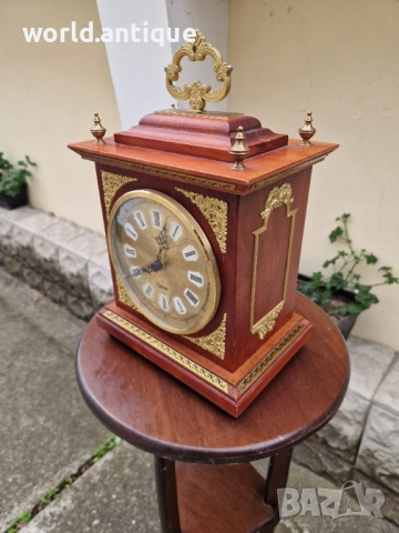 Страхотен антикварен немски каминен часовник Legend , снимка 6 - Антикварни и старинни предмети - 52266286