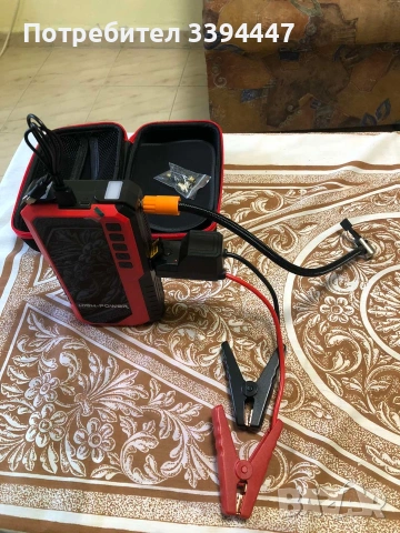 Jump Starter 5 в едно Пауър банк с компресор 3600 Ah, снимка 8 - Къмпинг осветление - 53299458