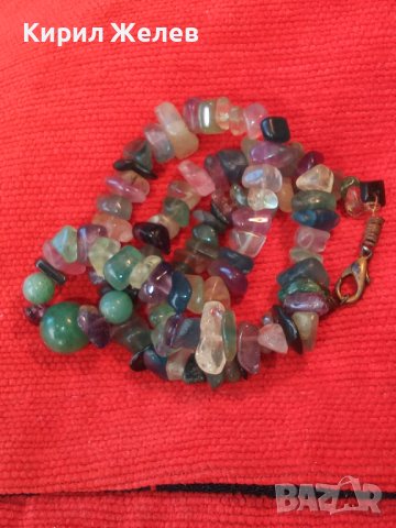 РАЗКОШНО СКЪПОЦЕННО РЕТРО АРТ КОЛИЕ от НАТУРАЛНИ КАМЪНИ НЕФРИТ АМЕТИСТ КВАРЦ ПЛАНИНСКИ КРИСТАЛ 26388, снимка 17 - Колиета, медальони, синджири - 41389428