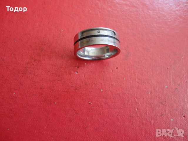 Мъжки пръстен Fossil Steel , снимка 5 - Пръстени - 52672170