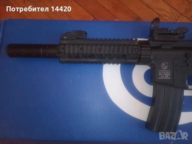 Аерсофт реплика на каеабина Colt M4, снимка 9 - Други игри - 53148411