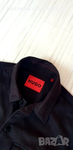 Hugo Boss HUGO Enalu Mens Jacket Size S / M  Пролет - Есен ОРИГИНАЛ! Мъжко Яке - Тип Риза!, снимка 2 - Якета - 52399566