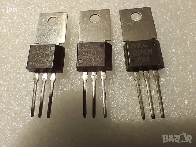 2P4M японски чувствителен тиристор 400V, 2A, Igt=200uA - ток на упр. електрод 200 микро-ампера, снимка 1