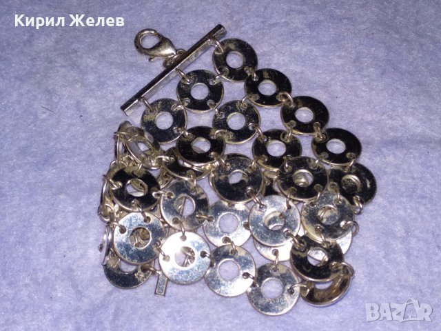 ЕФЕКТНА ПОСРЕБРЕНА ВИНТИДЖ СТИЛ АЖУРНА АРТ ГРИВНА от БЛАГОРОДНА СТОМАНА 31914, снимка 7 - Гривни - 41752656