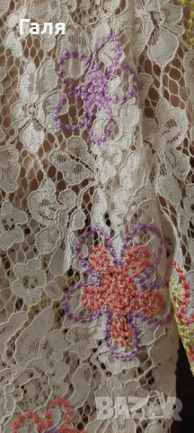 Дамски панталон ръчно шита дантела, размер ХЛ, снимка 3 - Панталони - 51426926