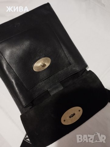MULBERRY ЕСТЕСТВЕНА КОЖА - черна, мъжка чанта през рамо, снимка 6 - Чанти - 41682758