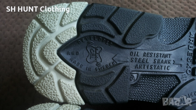 ARBESKO Leather Work Safetu Shoes размер EUR 45 работни обувки с бомбе естествена кожа WS1-37, снимка 13 - Други - 51991888