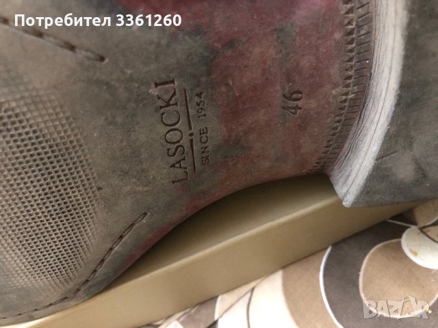 Мъжки боти от естествена кожа номер 46, снимка 5 - Мъжки боти - 42512660