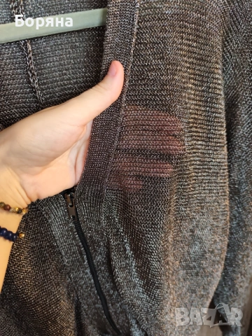 ZARA блестяща жилетка с цип, снимка 5 - Жилетки - 53501630