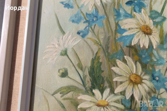 Немска картина масло върху платно, снимка 5 - Картини - 49987937