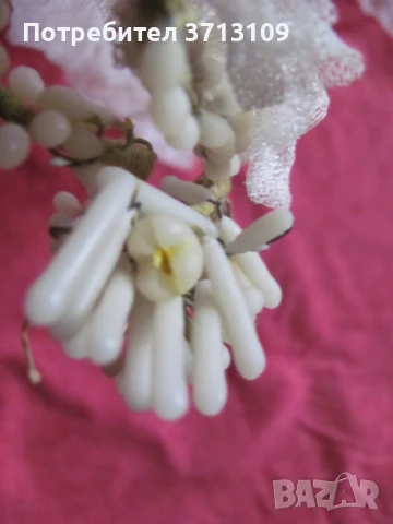 19век воал и венче за булка, снимка 6 - Антикварни и старинни предмети - 51421729