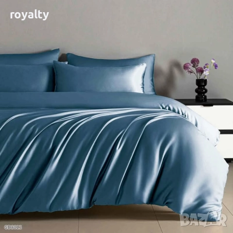 Луксозен комплект от висококачествен памучен сатен, снимка 13 - Спално бельо - 52182706