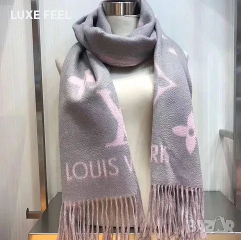 Hermes ✨ Louis Vuitton ✨Кашмир ✨ Дамски Шалове , снимка 17 - Шалове - 56242247