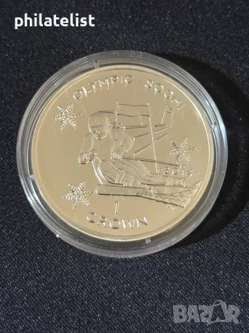 Остров Ман 2013 - Зимни олимпийски игри Сочи 2014 година - алпийски ски, снимка 3 - Нумизматика и бонистика - 55941261
