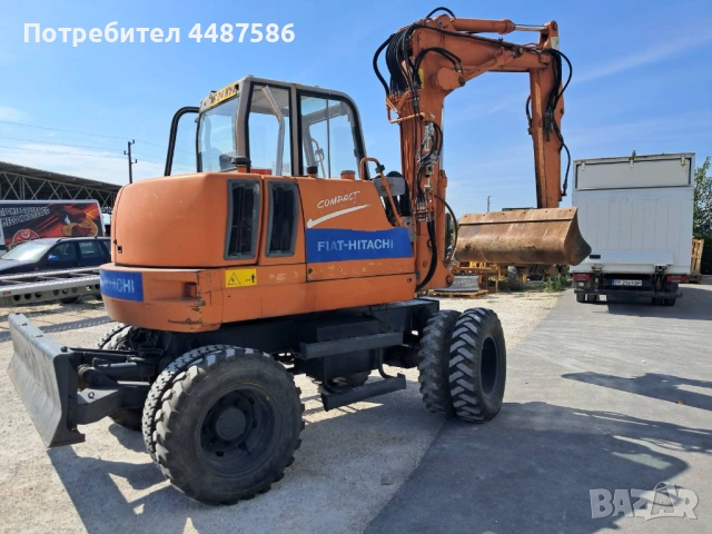 Употребяван ротационен колесен багер FIAT-HITACHI FH85 W, снимка 2 - Индустриална техника - 53204423