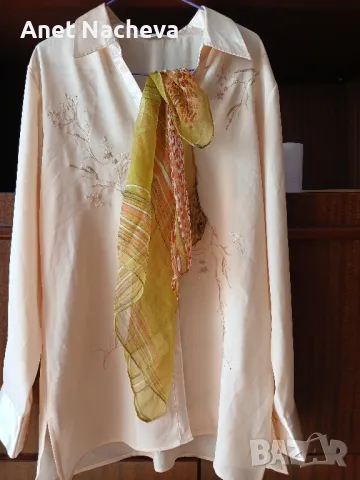 Дамска риза официална с елегантно шалче , снимка 1