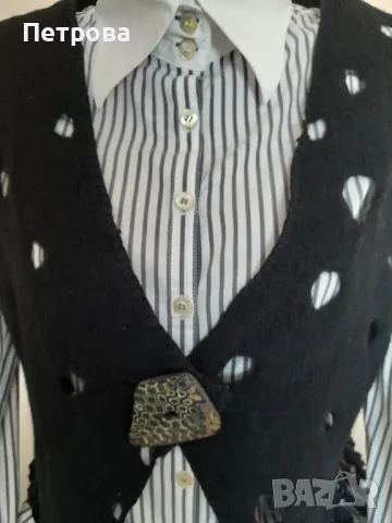 Черно елече, раздвижено и ефектно, снимка 10 - Елеци - 32586268