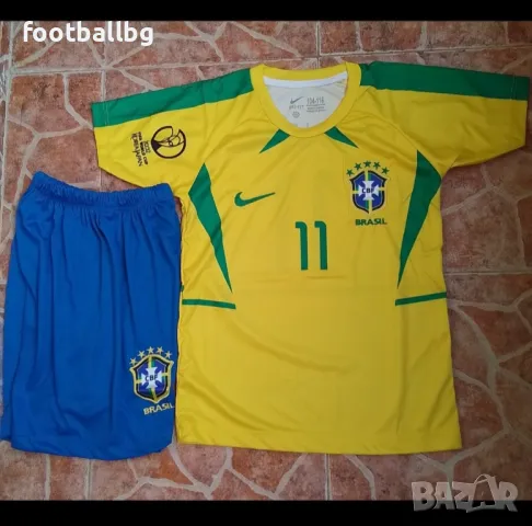 Бразилия 💛⚽️ РЕТРО детско юношеска футболни екипи , снимка 3 - Футбол - 34004950