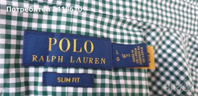 POLO Ralph Lauren Stretch Cotton Mens Size L / 16/1/2 НОВО! ОРИГИНАЛ! Мъжка Риза!, снимка 17 - Ризи - 48910392