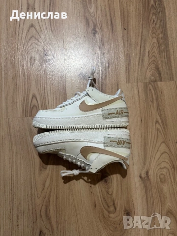 Nike Air Force 1 Shadow “ Sail Fossil Light Bone”, снимка 3 - Маратонки - 53277216