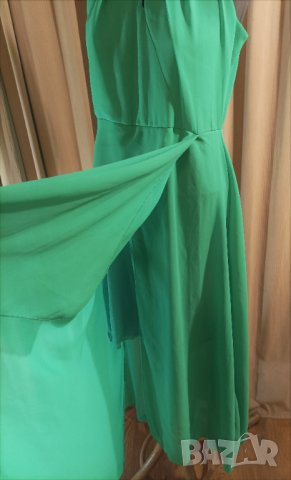Ефирна рокля в зелено, снимка 3 - Рокли - 44297628