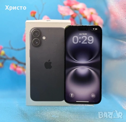 ГАРАНЦИОНЕН!!! Apple iPhone 16 Plus, 128GB, 5G, Black 