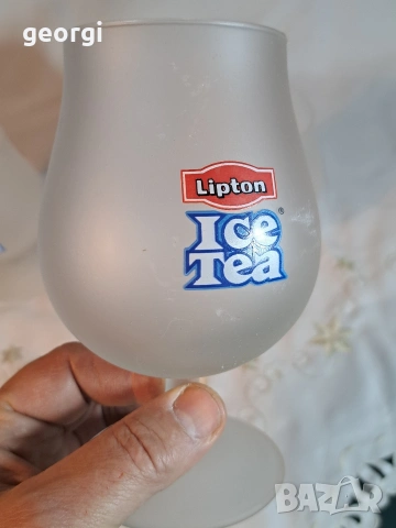 4 чаши за студен чай Ice tea Lipton 32/2, снимка 3 - Чаши - 53063646