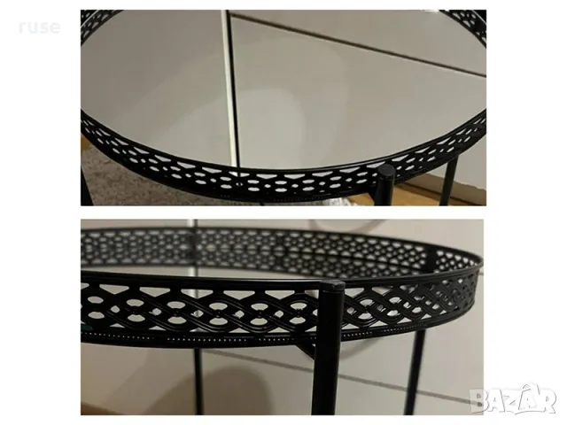 НОВИ! Метална помощна маса поднос сгъваема Два цвята , снимка 6 - Маси - 48968323