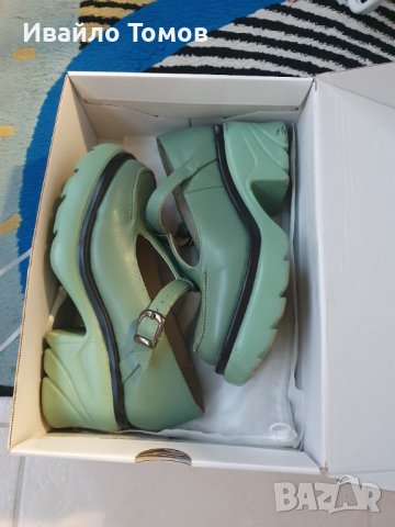 Дамски зелени обувки, снимка 4 - Дамски обувки на ток - 41248470