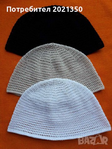 Летни памучни плетени шапки, снимка 2 - Шапки - 40029921