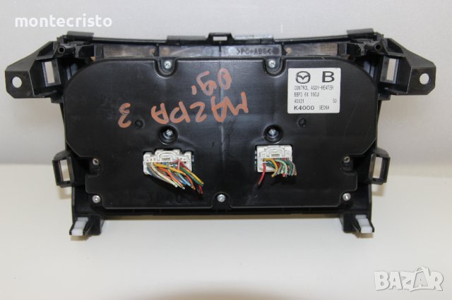 Панел климатроник Mazda 3 (2009-2013г.) BBP3 61 190J / BBP361190J / K4000 9E06A управление климатик, снимка 4 - Части - 41848412