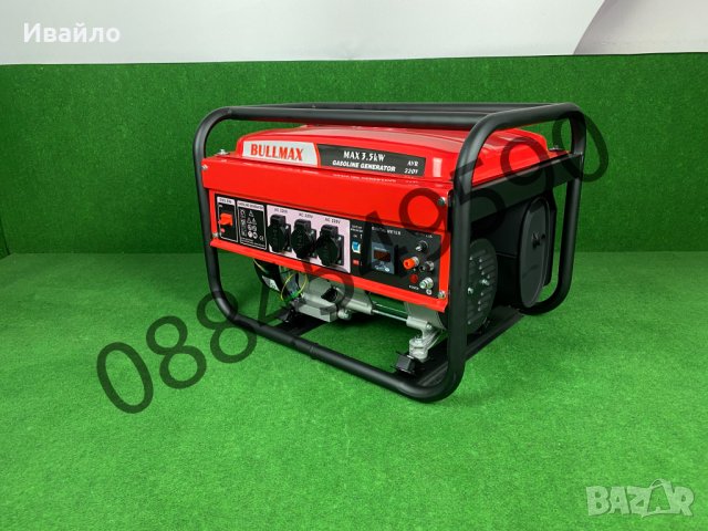 Бензинов генератор за ток 3,5 KW моно / generator, снимка 10 - Генератори - 35478426