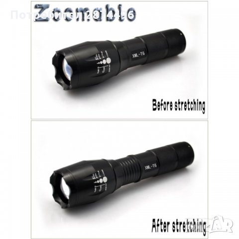 X6-902 CREE LED фенер с презареждаща акумулаторна батерия, снимка 8 - Прожектори - 35800976